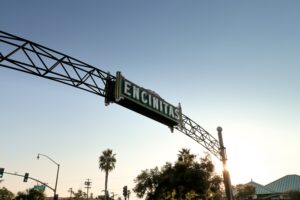 Front shot of the Encinitas sign